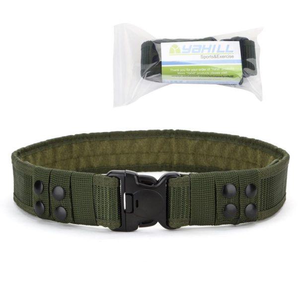 Yahill® Safety Security Tactical Belt Combat Gear Adjustable Heavy Duty Police Military Equipment Accessories for Sports Outdoor