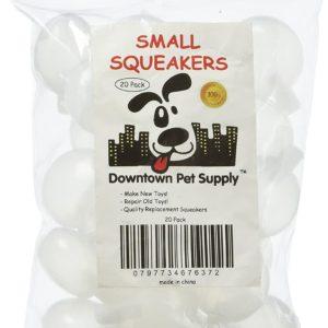 20 Small Replacement Squeakers 1 1/4 in diameter by Downtown Pet Supply